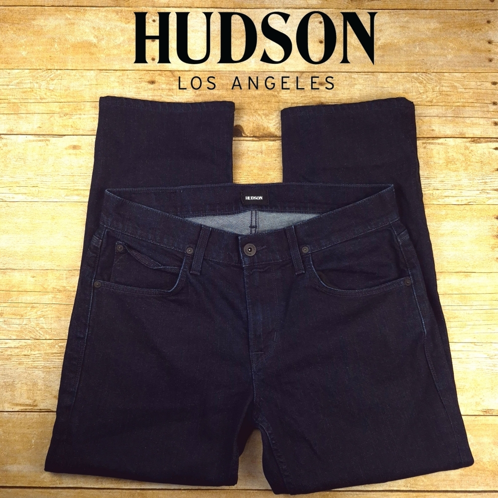 Hudson Jeans Dark Blue Denim Mens Size 33 Byron Straight